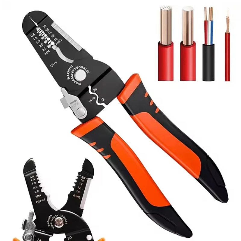 

Wire Strippers Crimping Tools with Ergonomic Handle High Precision Universal Multifunctional Electric Wire Cable Cutters