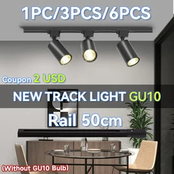 New Track Light GU10 Ceiling Lamp 110V 220V Rail Lighting led Lights for Room Ceiling Light for Home Decor Clothing Shop Store