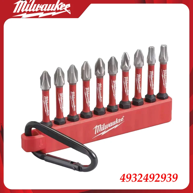 Milwaukee 10-teiliges Shock Wave Schraubendreher-Kopf-Set, Elektrobohrer-Schraubendreher Anti-Rutsch PH2 Bohrer-Bit Zubehör 4932492939 – Detail 1