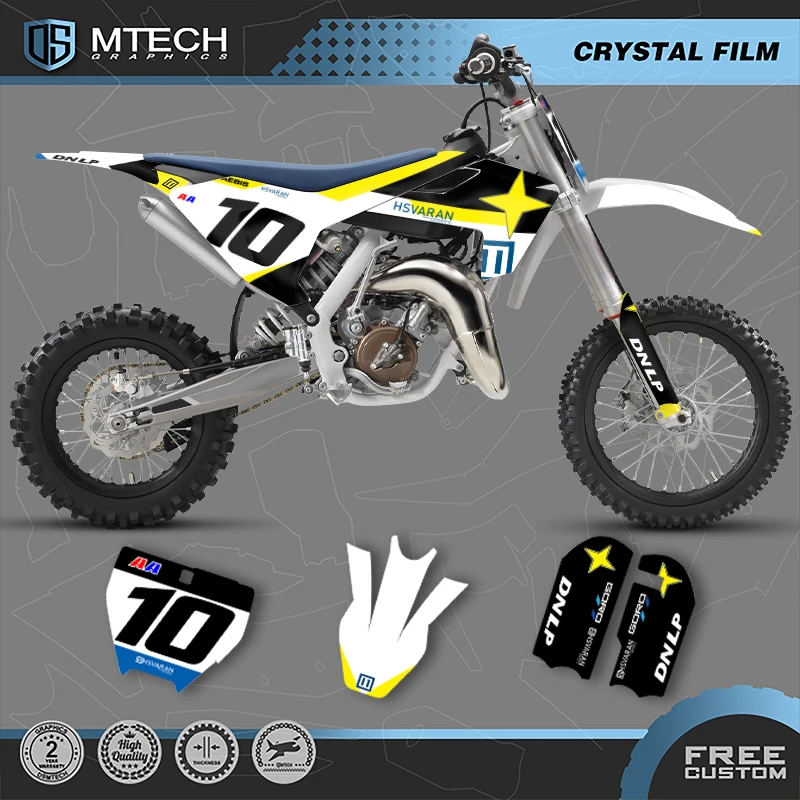 

DSMTECH MOTOR Graphic Stickers Decals Kits For Husqvarna TC65 TC65 2016 2017 2018 2019 2020 2021 2022 2023 001