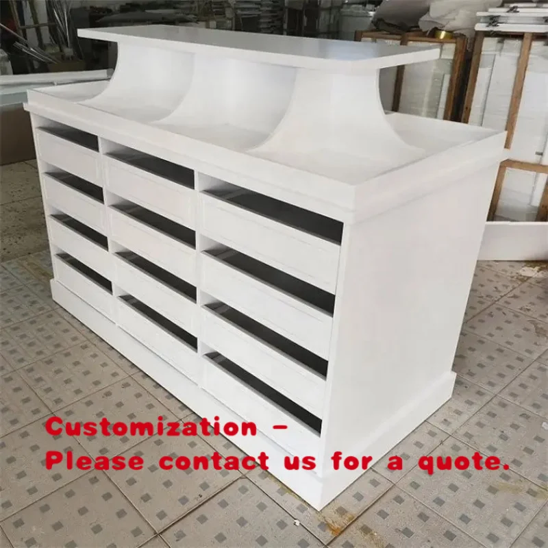 custom.Stylish Multi-layer Woman Underwear Island Display Cabinet Clothing Display Stand Custom and Make Clothing Fur
