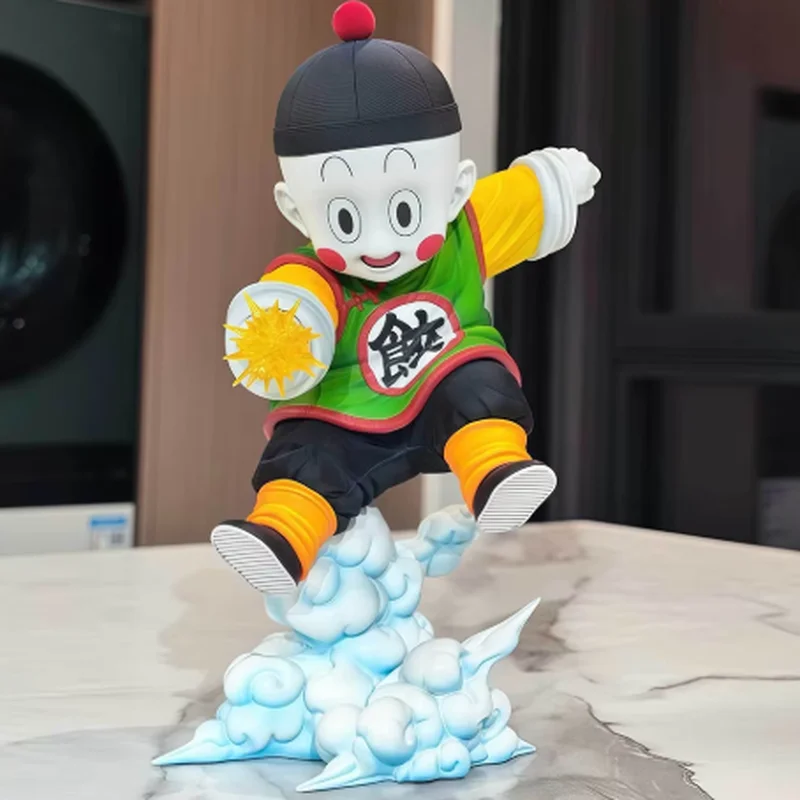 Neue Dragon Ball Chiaotzu Actionfigur Z-Krieger Anime Sammlerfigur Desktop-Deko Statue Tien Shinhan Resonanz Geschenke