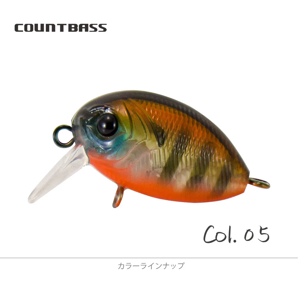 COUNTBASS Schwimmender Kurbelköder 32 mm 1-1/4 Zoll 3,6 g 1/8 oz. Tauchen 0,2–0,5 m Angeln Kunststoff Wobbler Barsch Leurre Angler's Lure – Detail 15