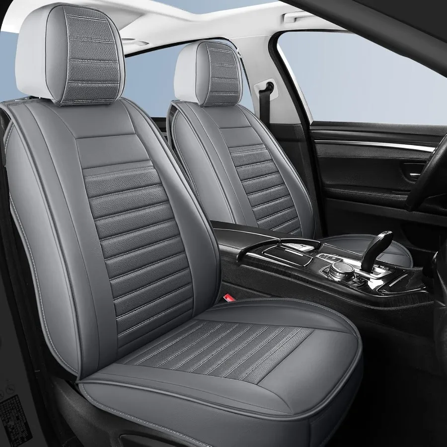 

Водонепроницаемые автомобильные чехлы на сиденья с горизонтальными полосками для универсальных сидений, внедорожников и пикапов, противоскользящих передних сидений Pro