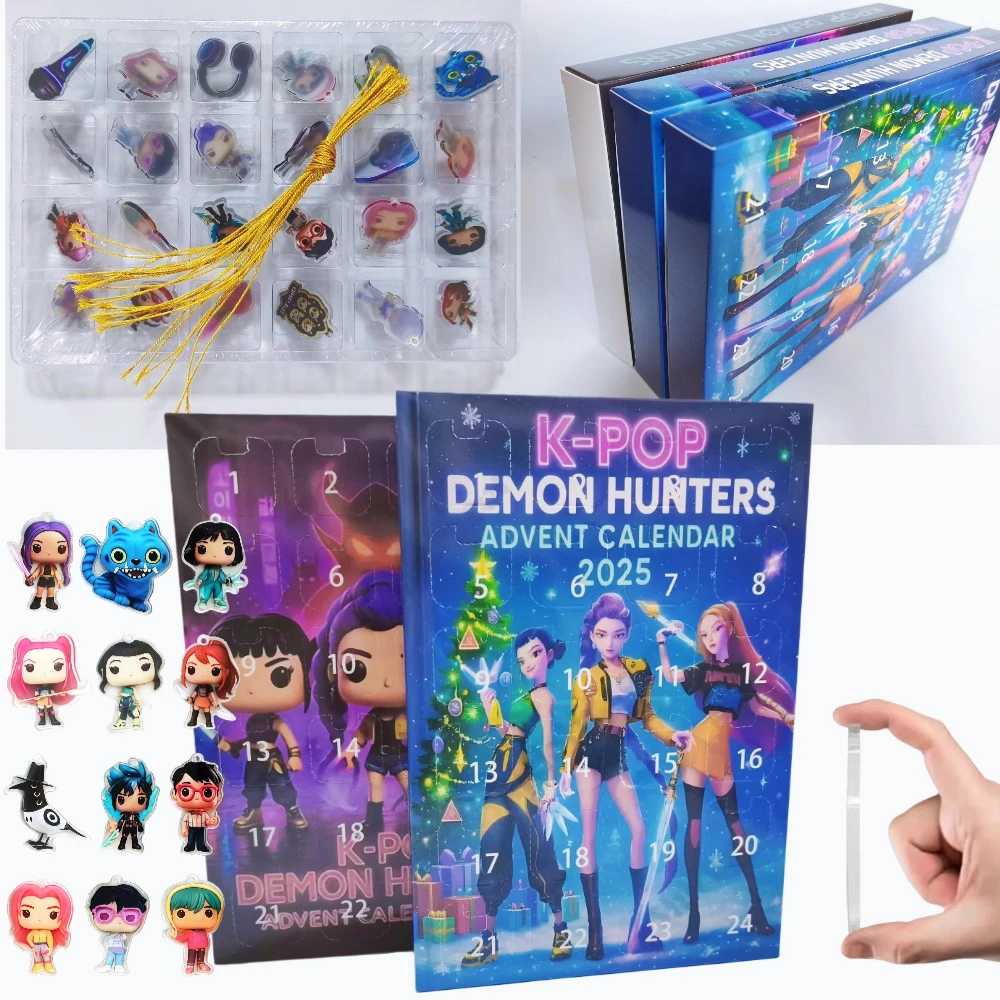2025年新作 クリスマスカウントダウンカレンダー ブラインドボックス ハントリックス SAJA ボーイズ デルピー 24個入り バックパック 車キーホルダー アクリルペンダント 女の子向けギフト
