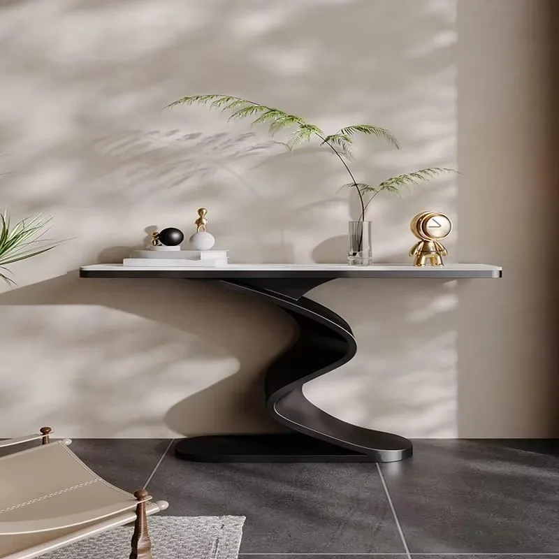 금속 Midcentry 콘솔 테이블 현대 럭셔리 로비 입구 콘솔 테이블 북유럽 복도 콘솔 Ingresso 거실 가구