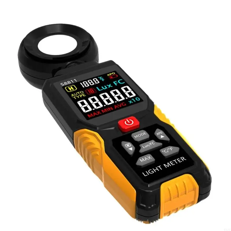 

WXTC Digital Light Meter Advanced Luxmeter For Environmental Workplace Light Analysis Builtin Memory And ABS Construction