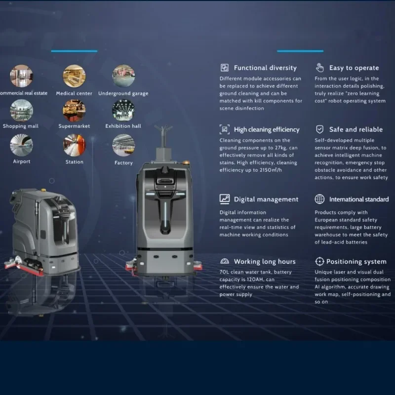 Sweeper Self-cleaning Commercial Robot Intelligent Automatic