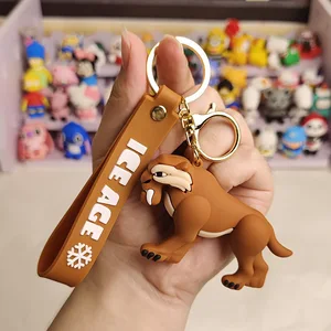 Phim hoạt hình Age Age Anime Keychain, Kawaii PVC Hình, Đồ chơi hành động, Mặt dây chuyền chính, Túi, Keychain xe hơi, Trẻ em, Sid Diego Manny Scrat 8 Bán hàng chính Ice Man Action Hình - №6