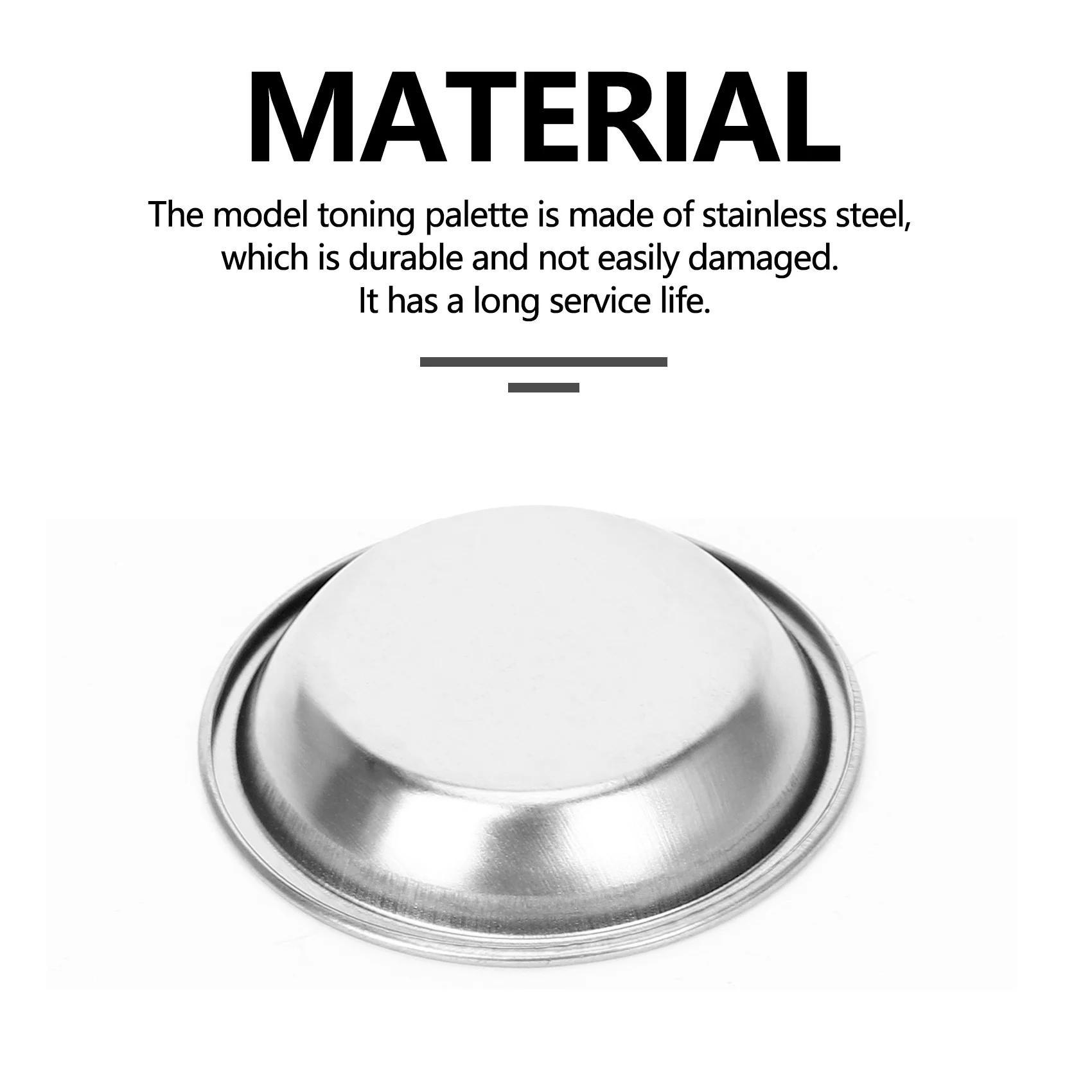 12Pcs Stainless Steel Color Paint Tray Model Toning Palette for Mixing Color, Oil, Water Based Painting 5cm