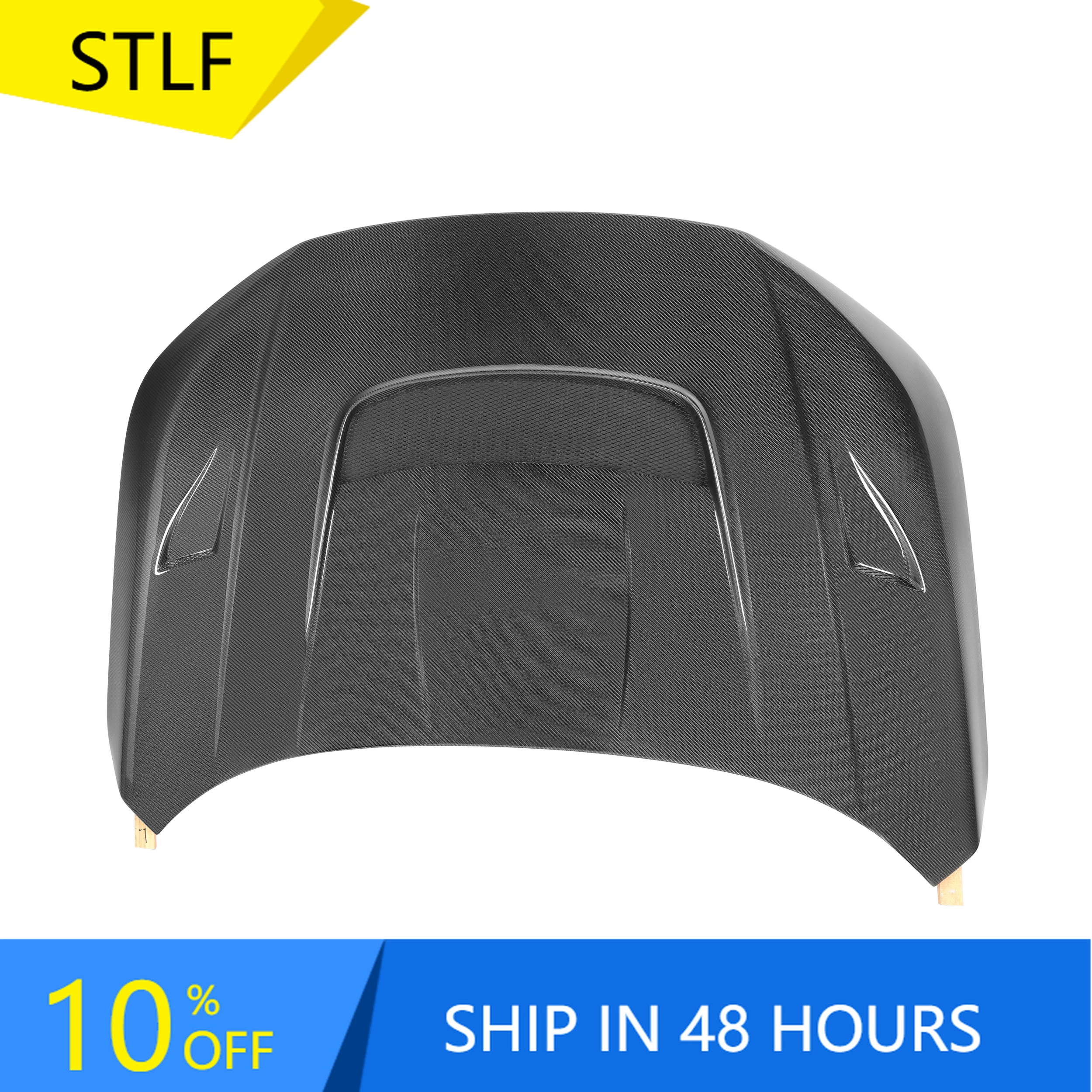 

STLFHigh qualityCarbon Fiber V Style Engine Hood for HondasCIVICs SI FL1 11th 2021+ Replacement Accessories Front Bonnet Cover