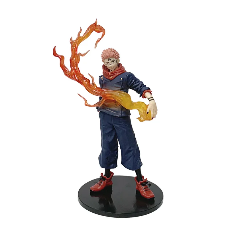 Figurine de dessin animé Jujutsu Kaisen Itadori Yuji, 21cm, modèle de poupée en PVC, jouet de Collection environnante, accessoires de bureau, cadeau