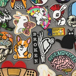 Iron-on Transfers for Clothing Sticker Jacket Sewing Ironing Applications Embroidered Patches for Clothing Anime Patch