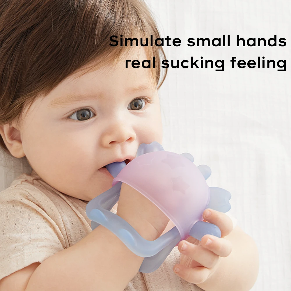 Bc Babycare Soft ซิลิโคนยางกัดฟันถุงมือ Pacifier ทันตกรรมเหงือก Anti-Eating Hand Molar Stick เด็กอุปกรณ์เสริมของเล่น