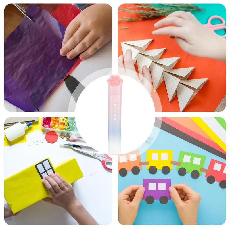 Craft Scissors For Kids Cat-Paw Shaped Craft Child-Friendly Design With Protective Cover Student Tip Scissors For Scrapbooking