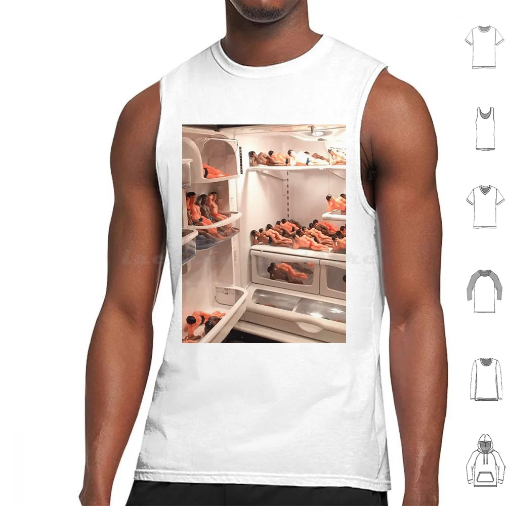 Fridge Full Of Muscled Dolls-Cursed Image #0021 | Cursed Images Collection Tank Tops Vest Sleeveless Cursed Image Cursed