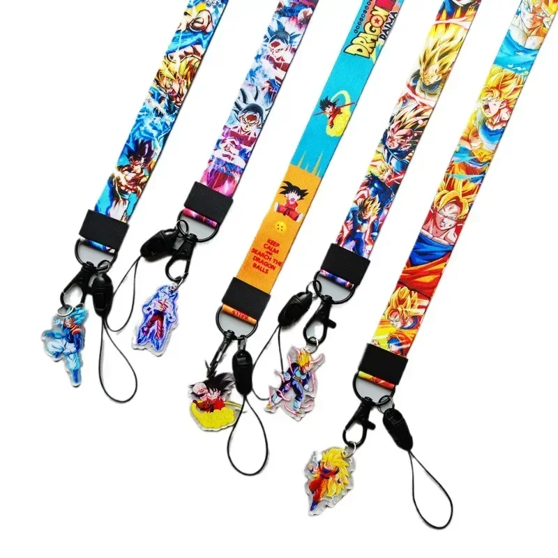 Cute Dragon Ball Cartoon Phone Strap with Neck Lanyard Neck Strap for Anime Fans and Cosplayers Mobile Neck Hanging