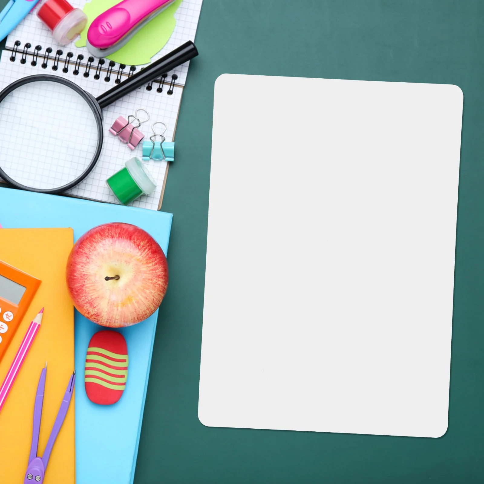 2 قطعة ورقة السبورة الجافة الصغيرة القابلة للمسح لوح كتابة متعدد الاستخدام المدمجة خفيفة الوزن اللوحات البيضاء الشخصية لدراسة المكتب #6