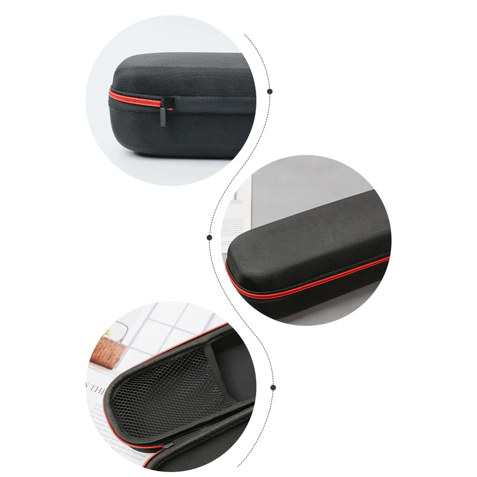 Microphone Storage Case Cover Waterproof EVA Carrying Case Mic Storage Box Travel Bag for Mic Handheld Speaker