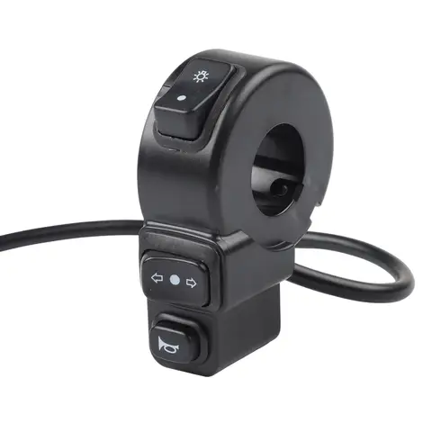 3 in1 오토바이 스위치 라이트 혼-턴 스위치 ATV 쿼드 헤드라이트 턴 시그널 ON/OFF 컨트롤 스위치  ATV용