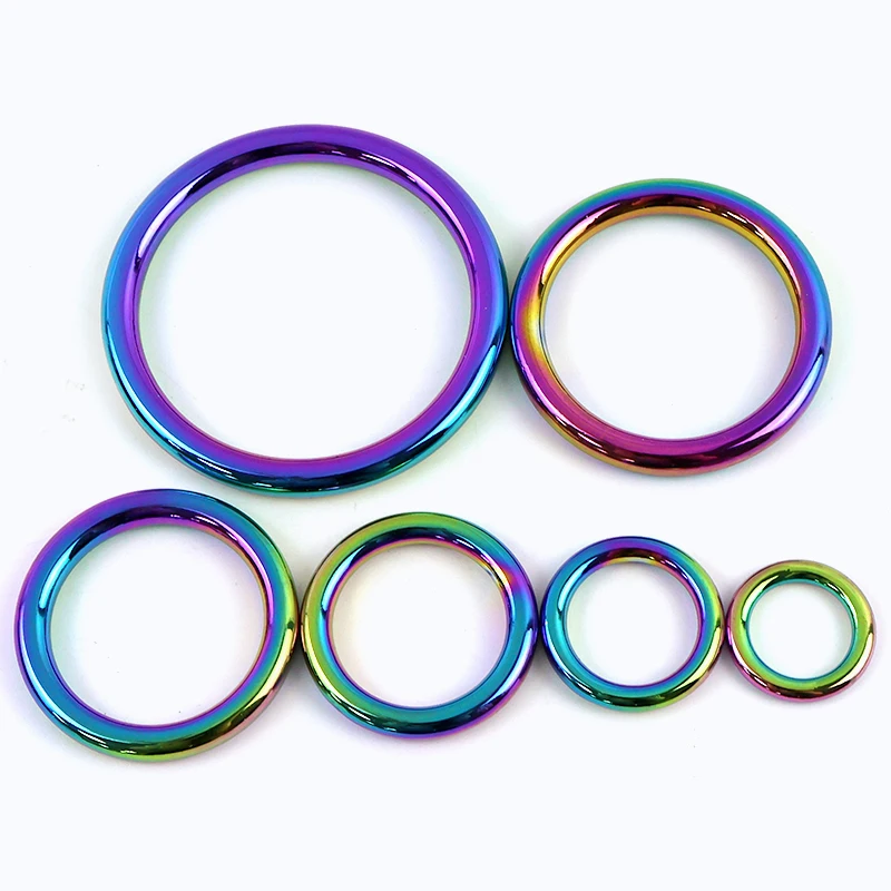 5/10Pcs 15/19/25/32/38/50mm O Ring Metal Buckle for Bag Strap Dog Collar Belt Rings Clasp Carabiner Keychain Hook Loop Hardware image 3