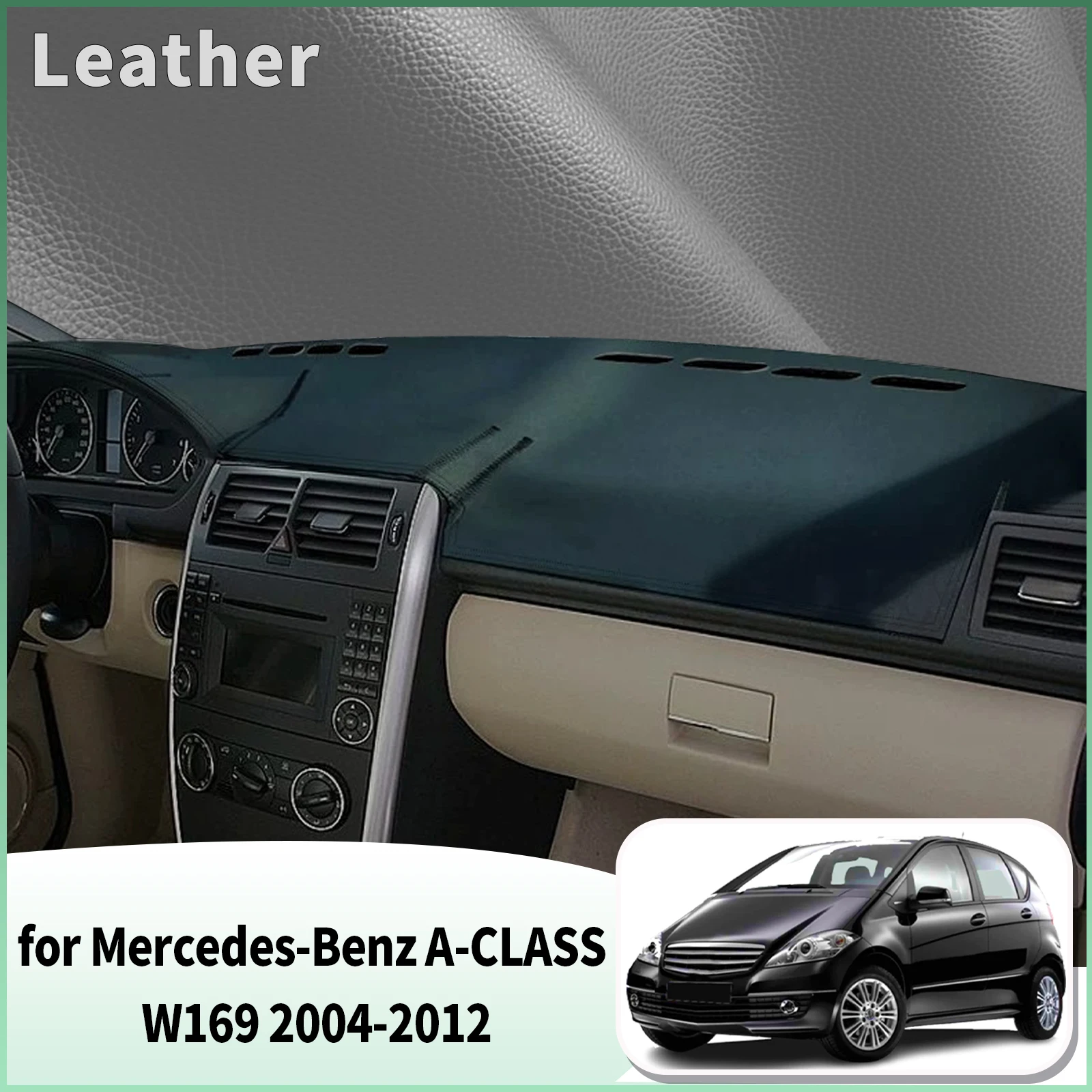 for Mercedes-Benz A Class A-CLASS W169 2004-2012 Dash Mat Dashboard Cover Dashmat Universal Anti-Reflection Heat Insulation Sun