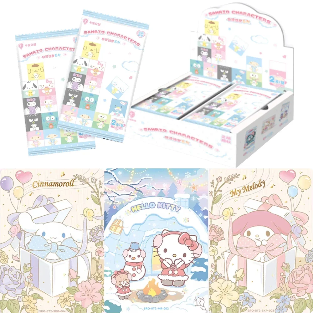 Genuine Sanrio Card Miracle Dream Chapter Sweet Dreams Flower Gift Card Sanrio Family Life Diary Anime Collection Card Toy Gift