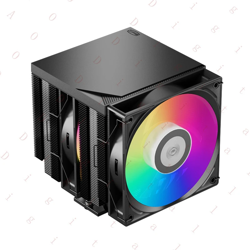 W W Supercooling RT720P TC CPU Cooler Fan with 7 Copper Heat Pipes, High-Performance Silent Dual-Tower ARGB Air Cooling