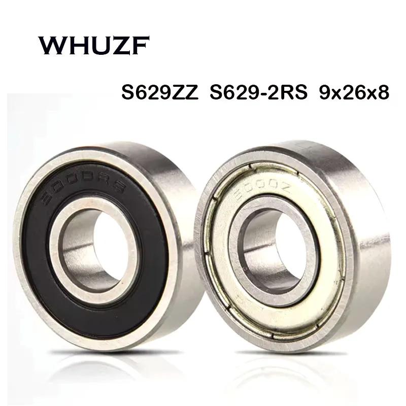 

10 шт. S629ZZ S629-2RS подшипник 9*26*8 мм ABEC-7 440C ролик из нержавеющей стали S629Z S629 Z 2RS шарикоподшипники 9 26 8