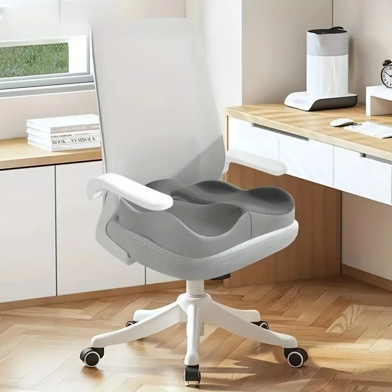 1 szt. Poduszka lędźwiowa 3D do samochodu, ergonomiczna z pianki memory do łagodzenia bólu w dolnej części pleców, również do użytku w biurze i w wózkach inwalidzkich