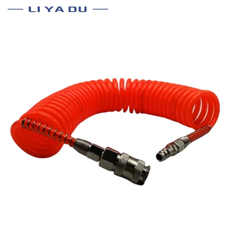 

Compressor Air Tools 3M 6M 9M 12M High Pressure PU Tubing Gas Spring Pneumatic Spiral Tubing EU Quick Coupling Pipe EU/JP Type