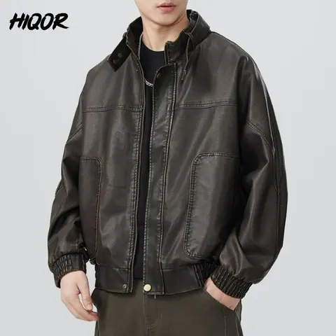 10 best sales चमड़े की जैकेट पहनने वाला आदमी - №10