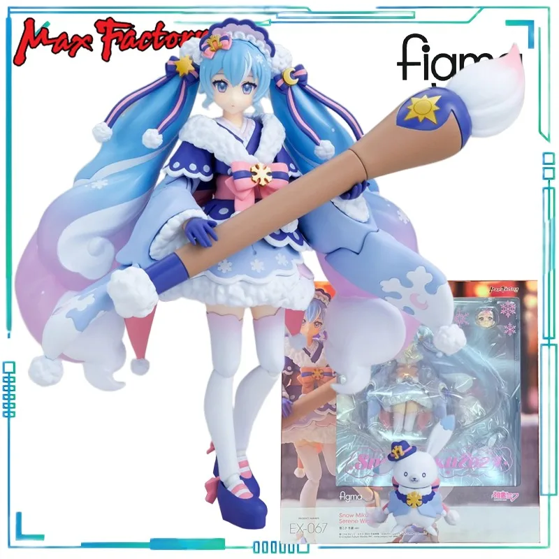 Max Fabriek Echt Figma Serie Hatsune Miku EX-067 Hatsune Miku Serie Sneeuw Toekomst Dongli Mobiele Model Speelgoed Collectie