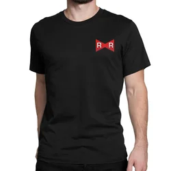Men Round Collar Cotton T Shirts Red Ribbon Army Short Sleeve Tee Shirt Printing TopsUnique Anime Logo T-Shirt