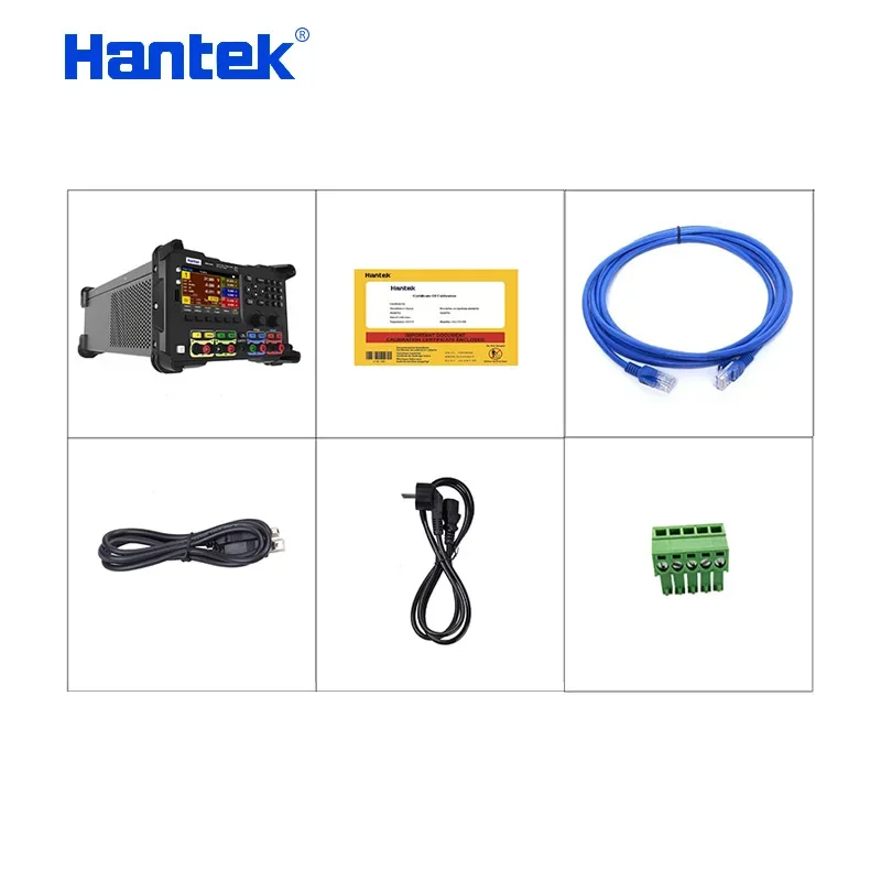 Hantek Fonte de alimentação estabilizada DC linear programável de quatro canais HDP4000 Série 1mV 1mA 245W Potência de saída 4,3 polegadasColorDisplay