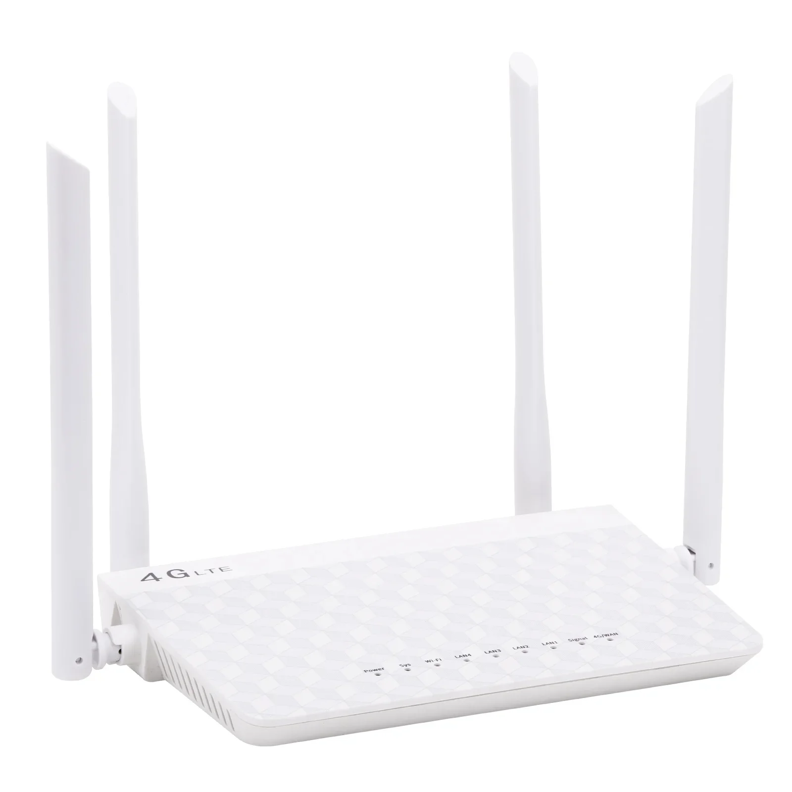 4G LTE CPE WiFi Router 300Mbps High-speed Wireless Router Wide Coverage with 4 External Antennas SIM Card Slot