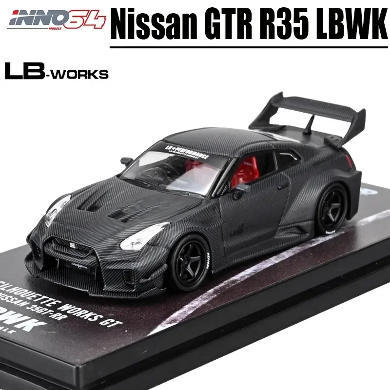 INNO 1/64 Nissan GTR R35 LBWK Alloy Toy Motor Vehicle Diecast Metal Model Gifts