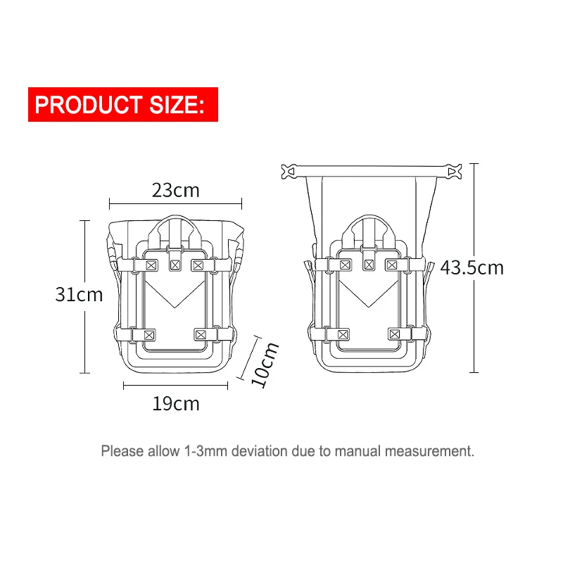 For Honda CB500X CB400X CB 500X 2013-2023 2022 Motorcycle Bumpers Bag Waterproof Side Frame Bag Crash Bar Bag Tools Storage Bag