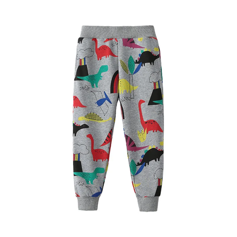 

Kids Sweatpants 2-7T Dinosaur Printed Full Length Drawstring Trousers Children's Pants Toddler Baby Clothes Hot Selling