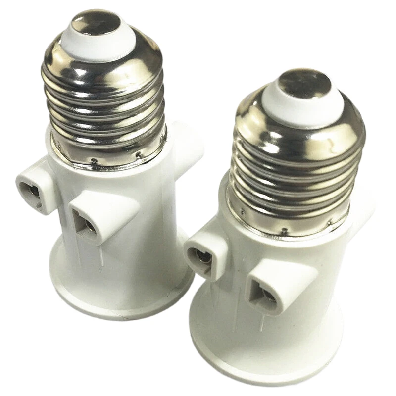 Split Flame Head Converter Plug Connector Adaptador de lâmpada E27 Base de suporte da lâmpada Conversão de soquete Acessórios de iluminação