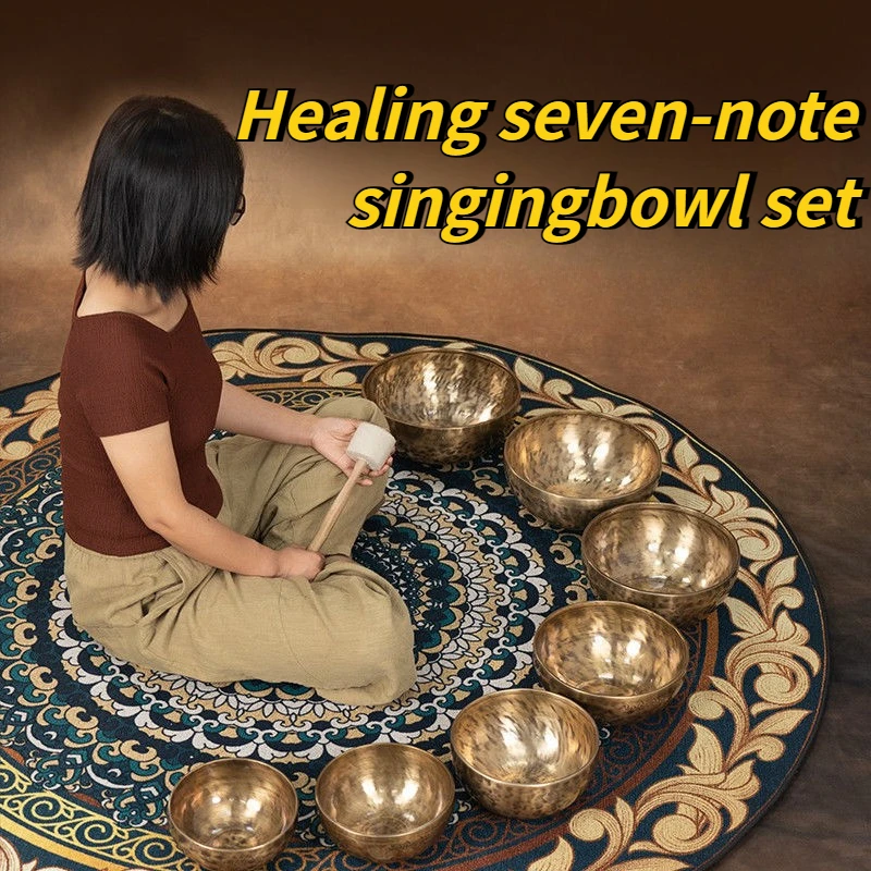 

Непальская семитональная поющая чаша, медная, ручная работа, медитация, исцеление, поющие чаши в полнолуние, музыкальные инструменты, ударные инструменты