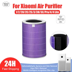 Filtre à air pour supporter ficateur d'air Xiaomi Mi, charbon actif, HEPA PM2.5, formaldéhyde antibactérien, 1, 2, 2H, 2C 2S, 3, 3H, 255.4, 4Lite Pro