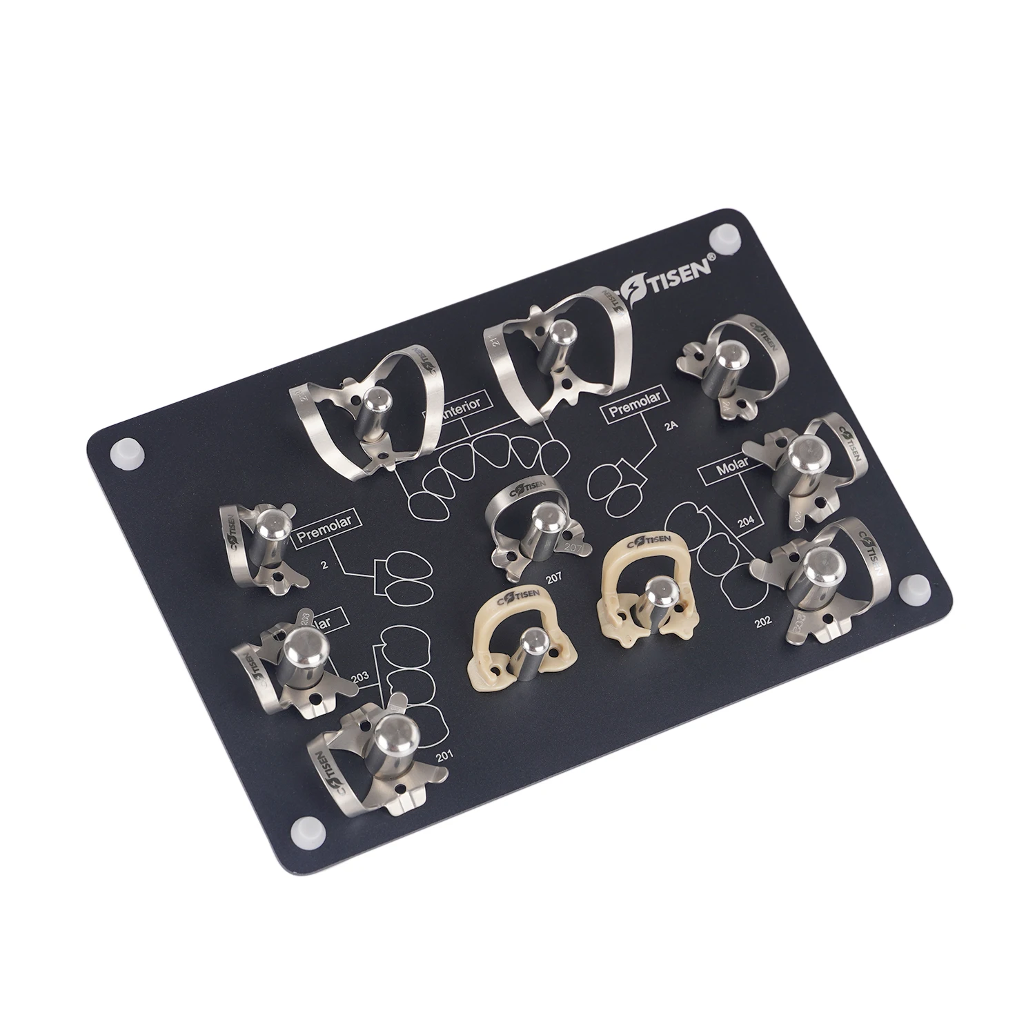 Denta Rubber Dam Kit Stainless Steel Surgical Instruments Dentist Lab Equipments