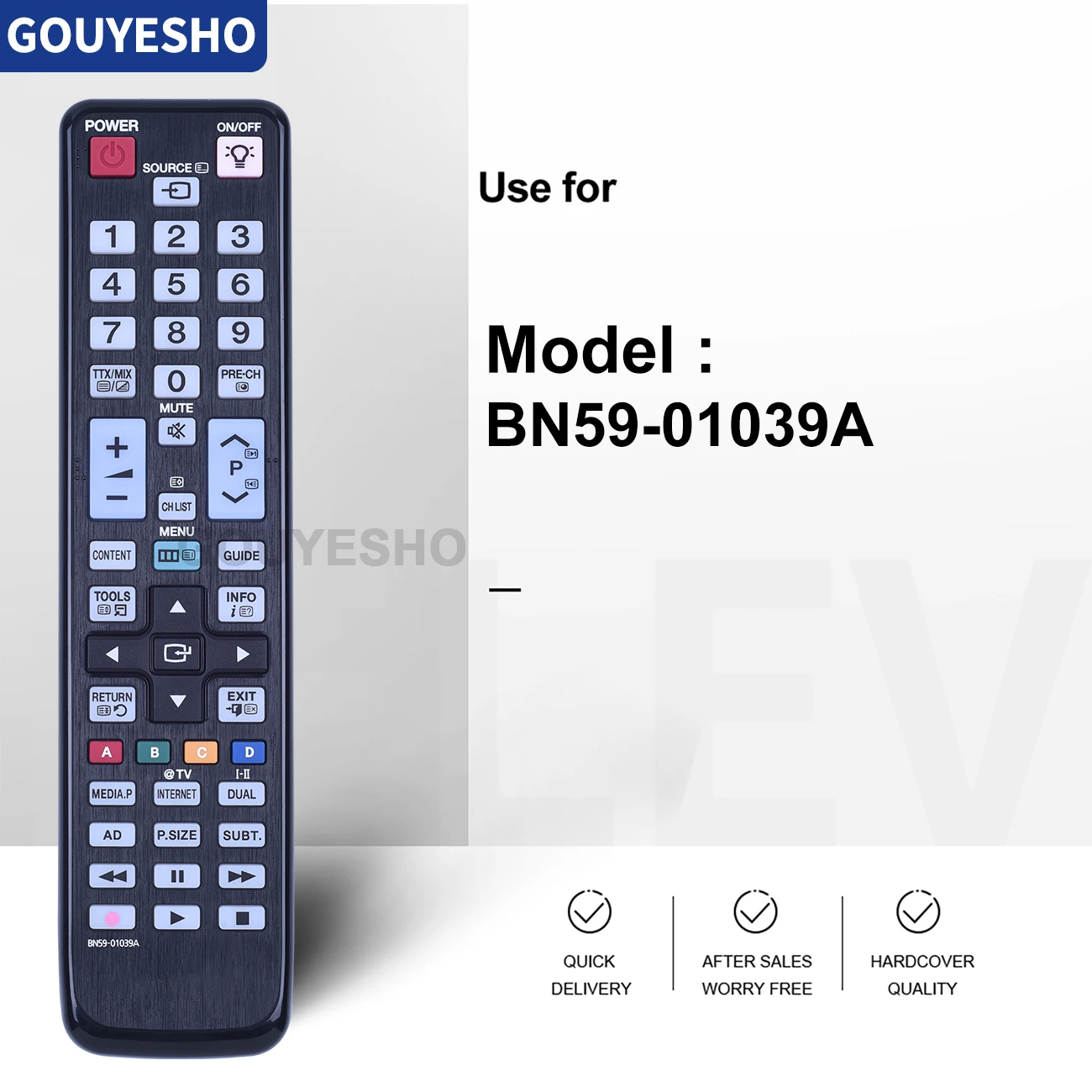 New For Samsung BN59-01039A Replacement TV Remote Control UE40C5100QWXXU