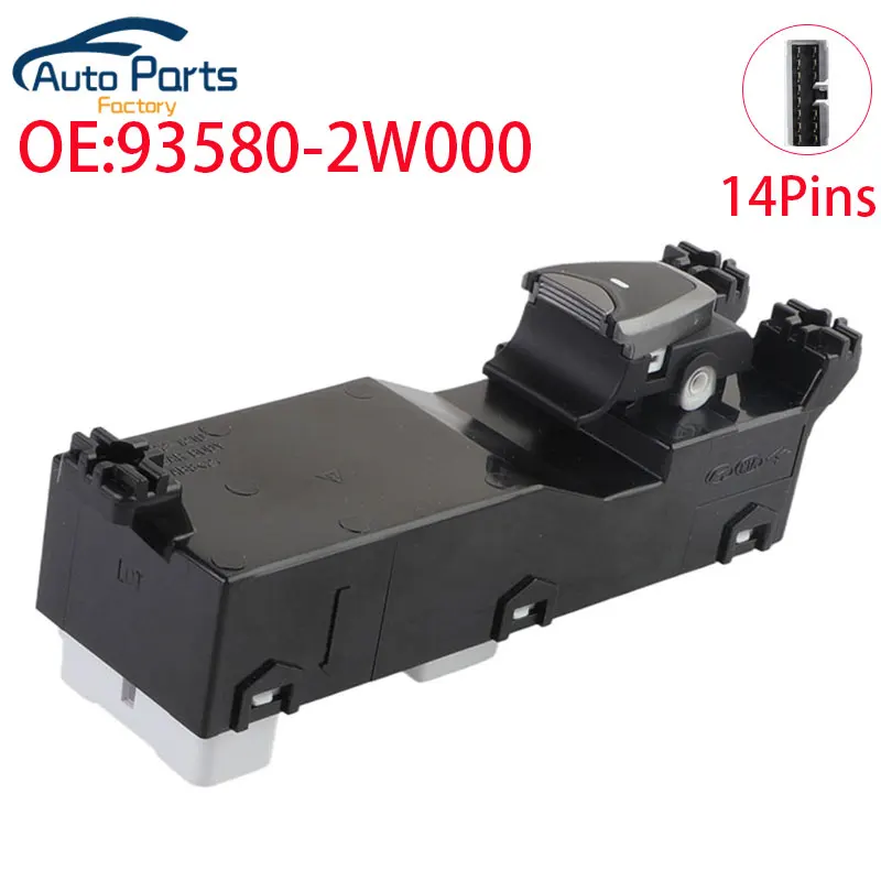 New Rear Left And Rear Right Power Window Switch Button For Hyundai Santa Fe DM 93580-2W000 935802W000