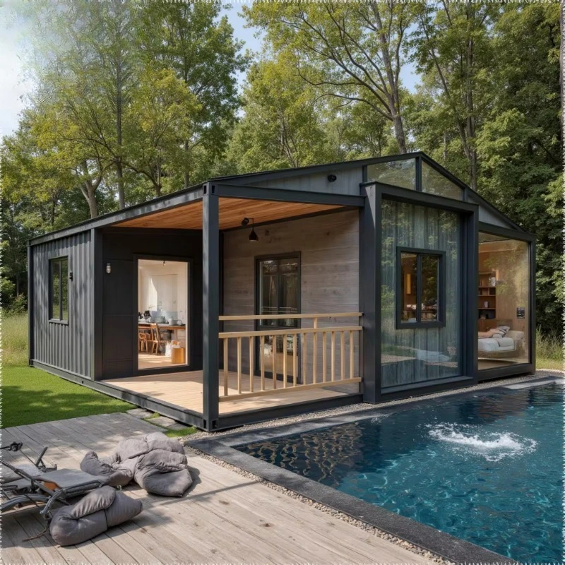 فيلا جاهزة من الفولاذ الخفيف بتصميم حديث عالي الأداء، منزل معياري عالي الأداء #2