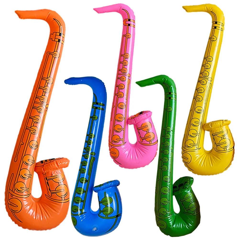 

Inflatable Saxophone Balloons children 80s 90s Music Themed Kids Birthday Party Decorations Rock and Roll Party Themed Supplies