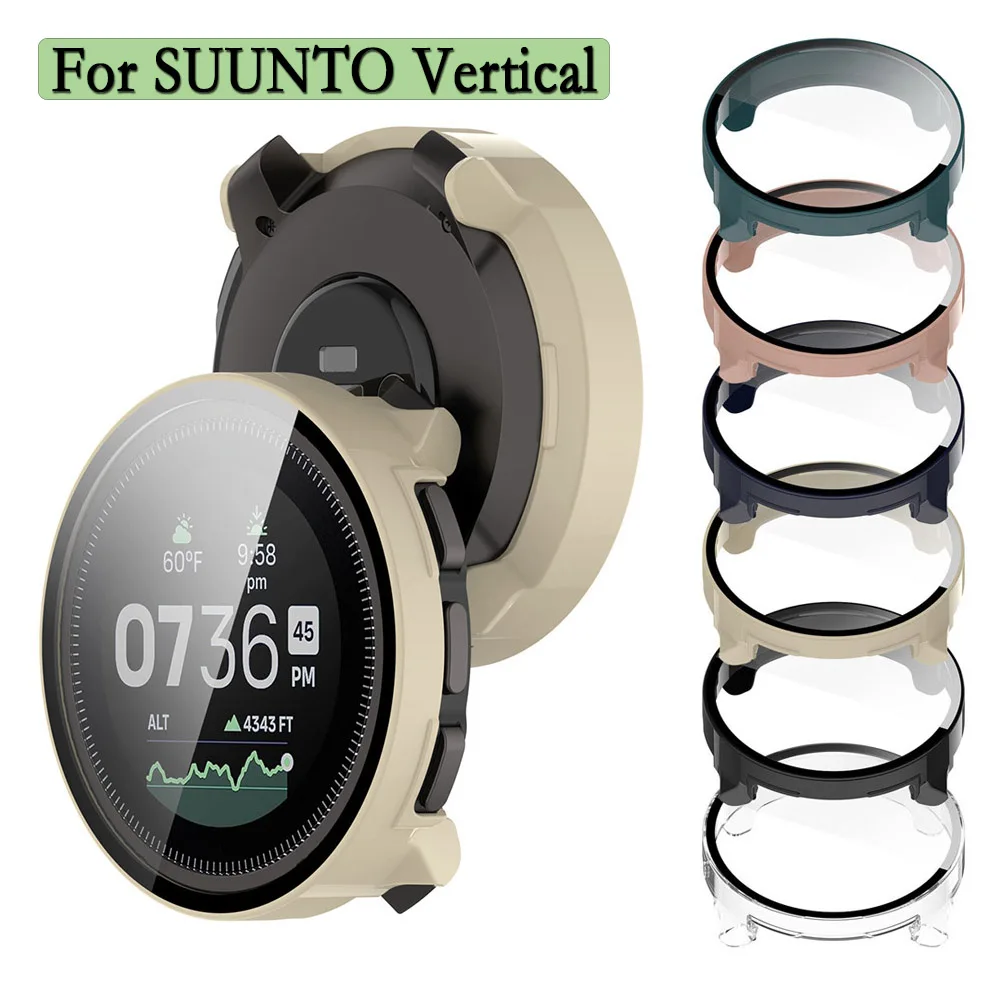 

Защитный чехол для Suunto Vertical 1, чехол для часов из закаленного стекла, корпус для ПК, защита для вертикальных часов Suunto