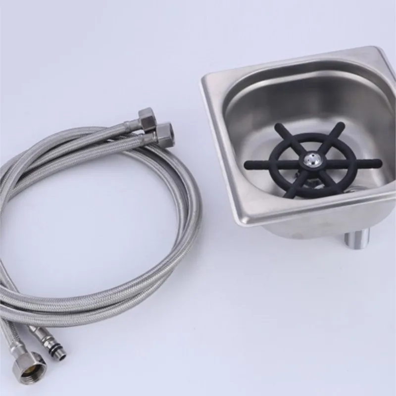 High-Pressure Cup Washer Stainless Steel Automatic Cup Washer Glass Cup Washer Bar Coffee Shop Kitchen Sink Accessories