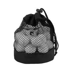 Golf Balls Storage Bag Mesh Golf Bag Organizer Ball Holder Golf Tees Bag Large Capacity Storage Pouch Bag With Drawstring And